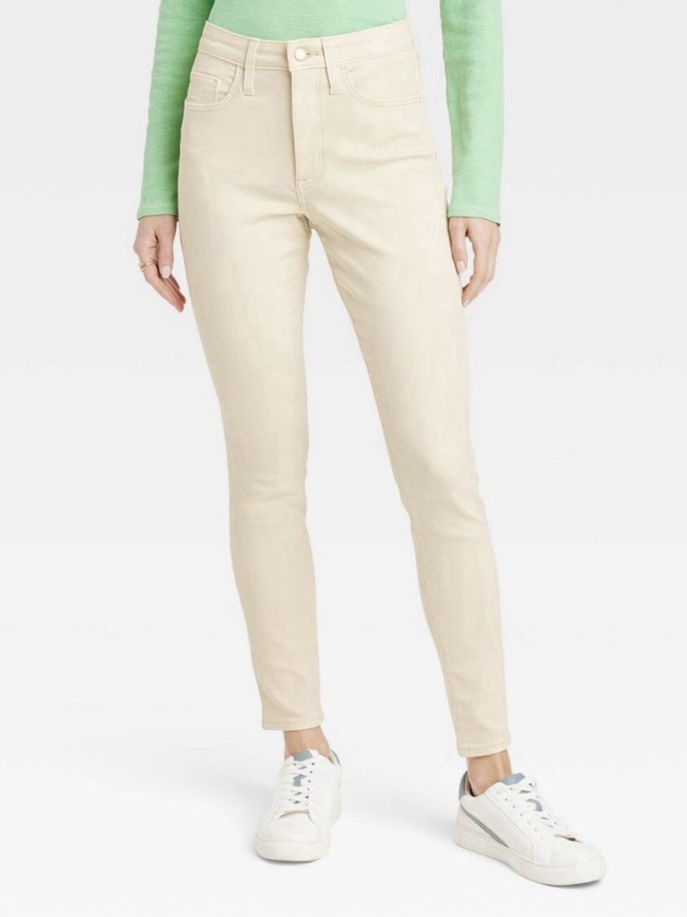 Universal Thread Cream High-Rise Skinny Jeans